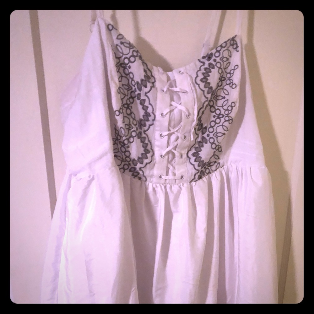 Elegant Plus Size White Summer Dress